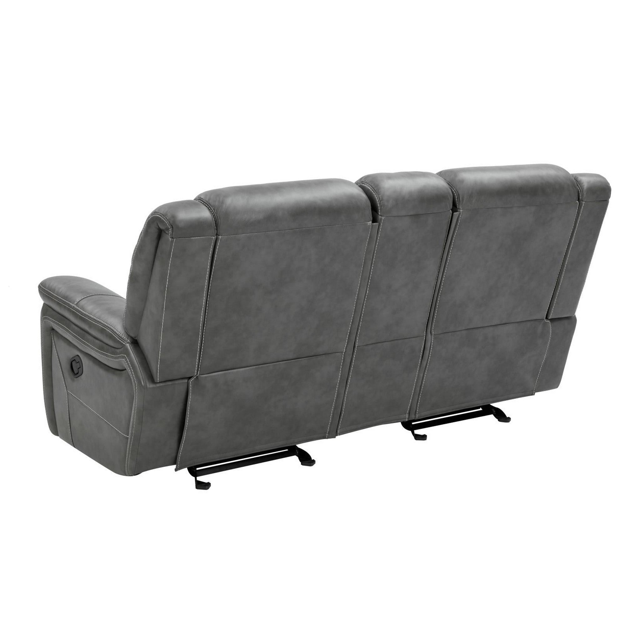 Conrad Upholstered Motion Loveseat Cool Grey 650355