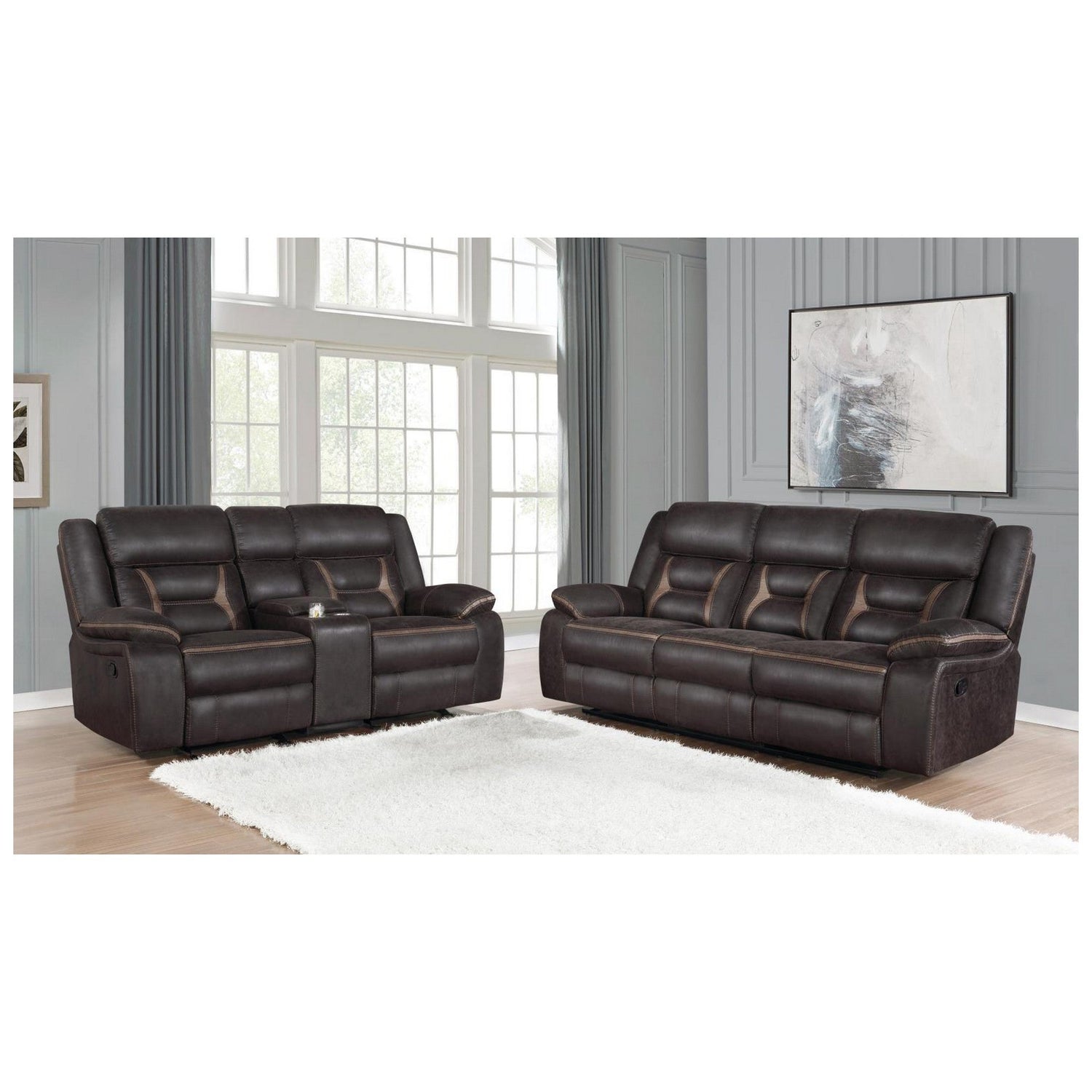 Greer Upholstered Tufted Living Room Set 651354-S2