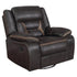 Greer Upholstered Tufted Back Glider Recliner 651356