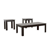 Silas 3-piece Faux-marble Top Occasional Table Set Black 700375