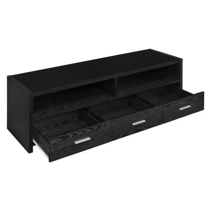 Alton 62&quot; 3-drawer TV Console Black Oak 700645