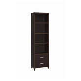 Lewes 2-drawer Media Tower Cappuccino 700882