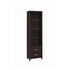 Lewes 2-drawer Media Tower Cappuccino 700882