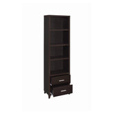 Lewes 2-drawer Media Tower Cappuccino 700882