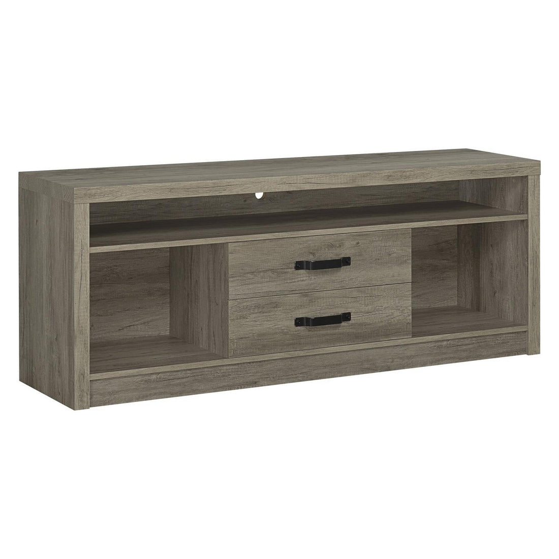 Burke 2-drawer TV Console Grey Driftwood 701024