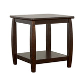 Dixon Square End Table with Bottom Shelf Espresso 701077