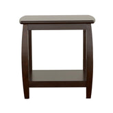 Dixon Square End Table with Bottom Shelf Espresso 701077