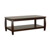 Dixon Rectangular Coffee Table with Lower Shelf Espresso 701078