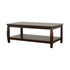 Dixon Rectangular Coffee Table with Lower Shelf Espresso 701078