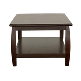 Dixon Rectangular Coffee Table with Lower Shelf Espresso 701078