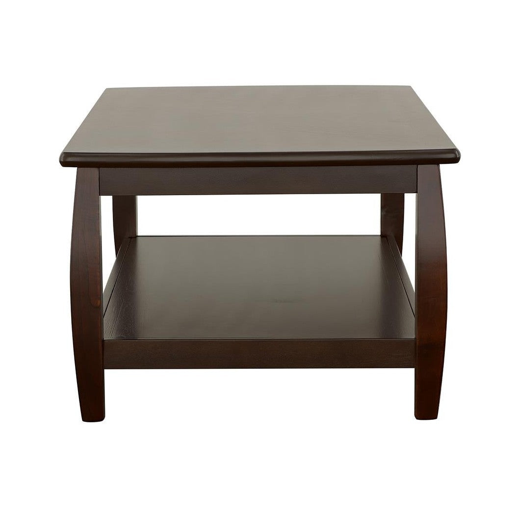 Dixon Rectangular Coffee Table with Lower Shelf Espresso 701078