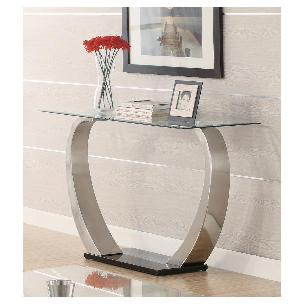 Pruitt Rectangular Sofa Table Satin 701239