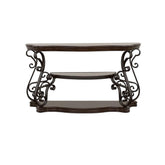 Laney Sofa Table Deep Merlot and Clear 702449