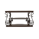 Laney Sofa Table Deep Merlot and Clear 702449