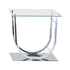 Danville U-shaped End Table Chrome 704987