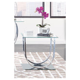 Danville U-shaped End Table Chrome 704987