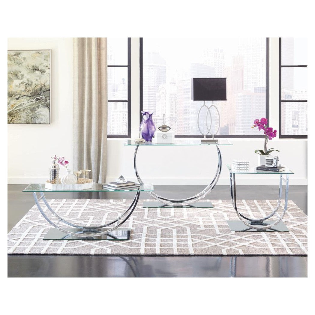 Danville U-shaped Coffee Table Chrome 704988