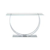 Danville U-shaped Sofa Table Chrome 704989