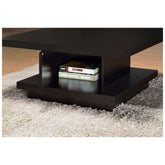 Reston Pedestal Square Coffee Table Cappuccino 705168