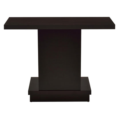 Reston Pedestal Sofa Table Cappuccino 705169