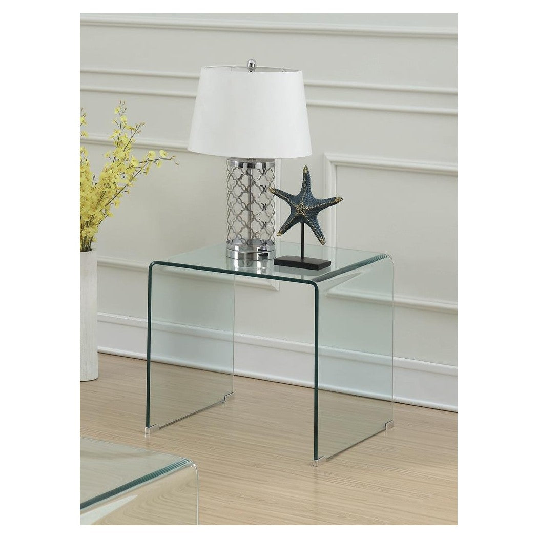 Ripley Square End Table Clear 705327