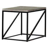 Birdie Square End Table Sonoma Grey 705617