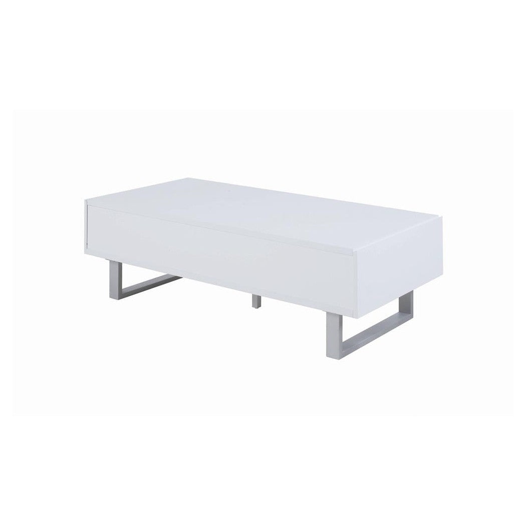 Atchsion 2-drawer Coffee Table High Glossy White 705698