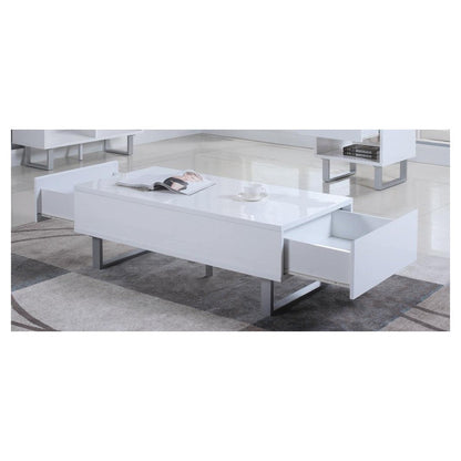 Atchsion 2-drawer Coffee Table High Glossy White 705698