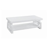 Schmitt Rectangular Coffee Table High Glossy White 705708