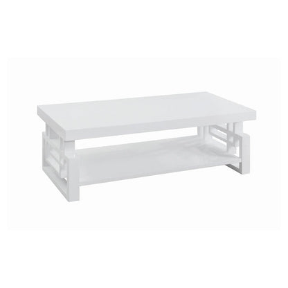 Schmitt Rectangular Coffee Table High Glossy White 705708