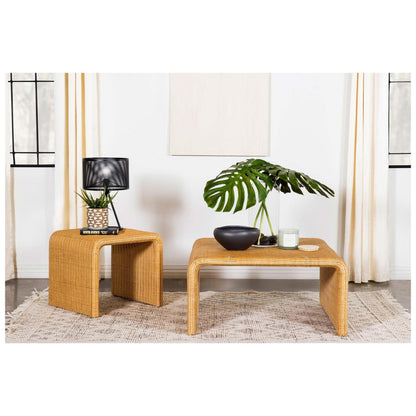 Juanita Square Rattan End Table Natural 709817