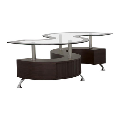 Buckley 3-piece Coffee Table and Stools Set Cappuccino 720218