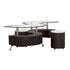 Buckley 3-piece Coffee Table and Stools Set Cappuccino 720218