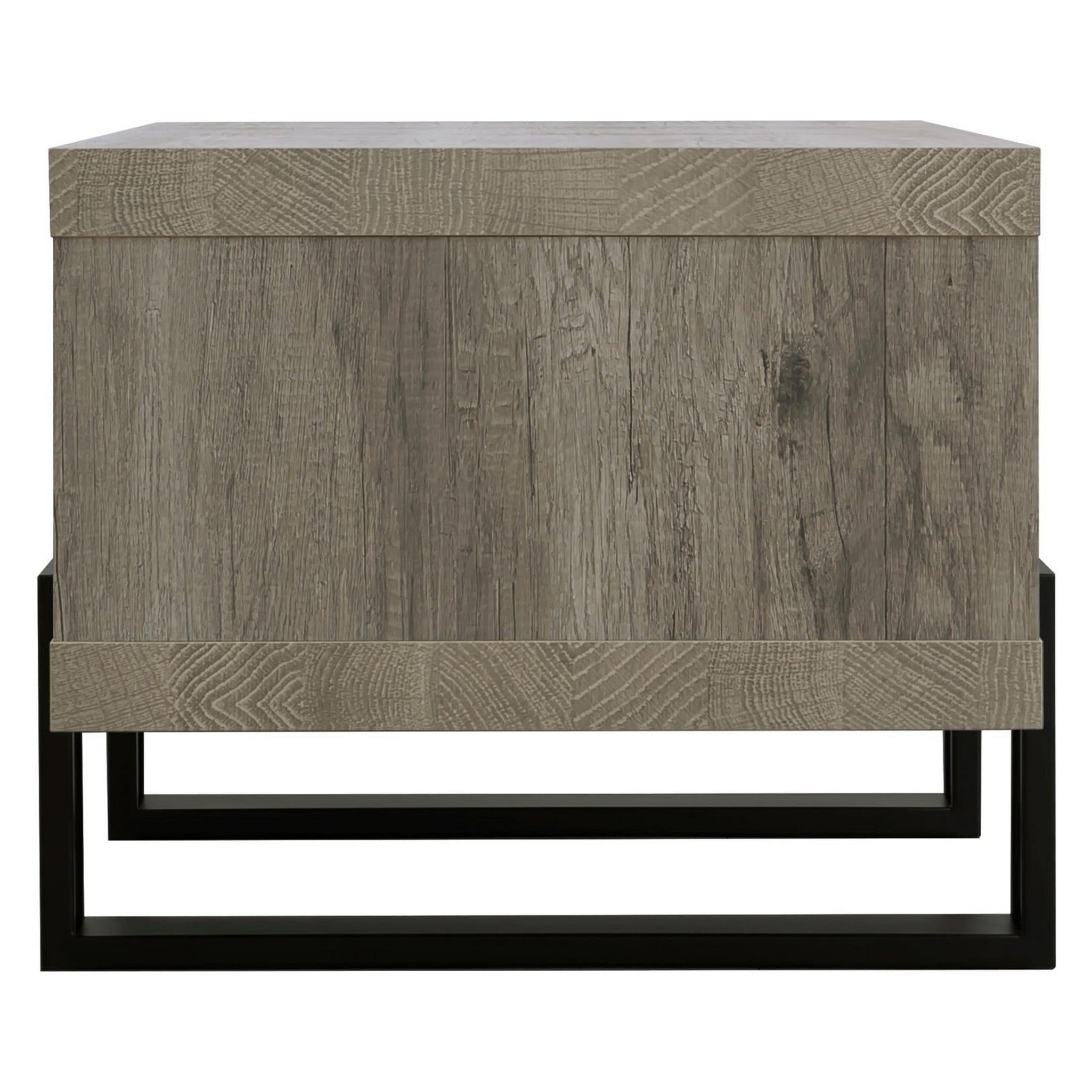 Dinard Coffee Table with Shelf Grey Driftwood 720878