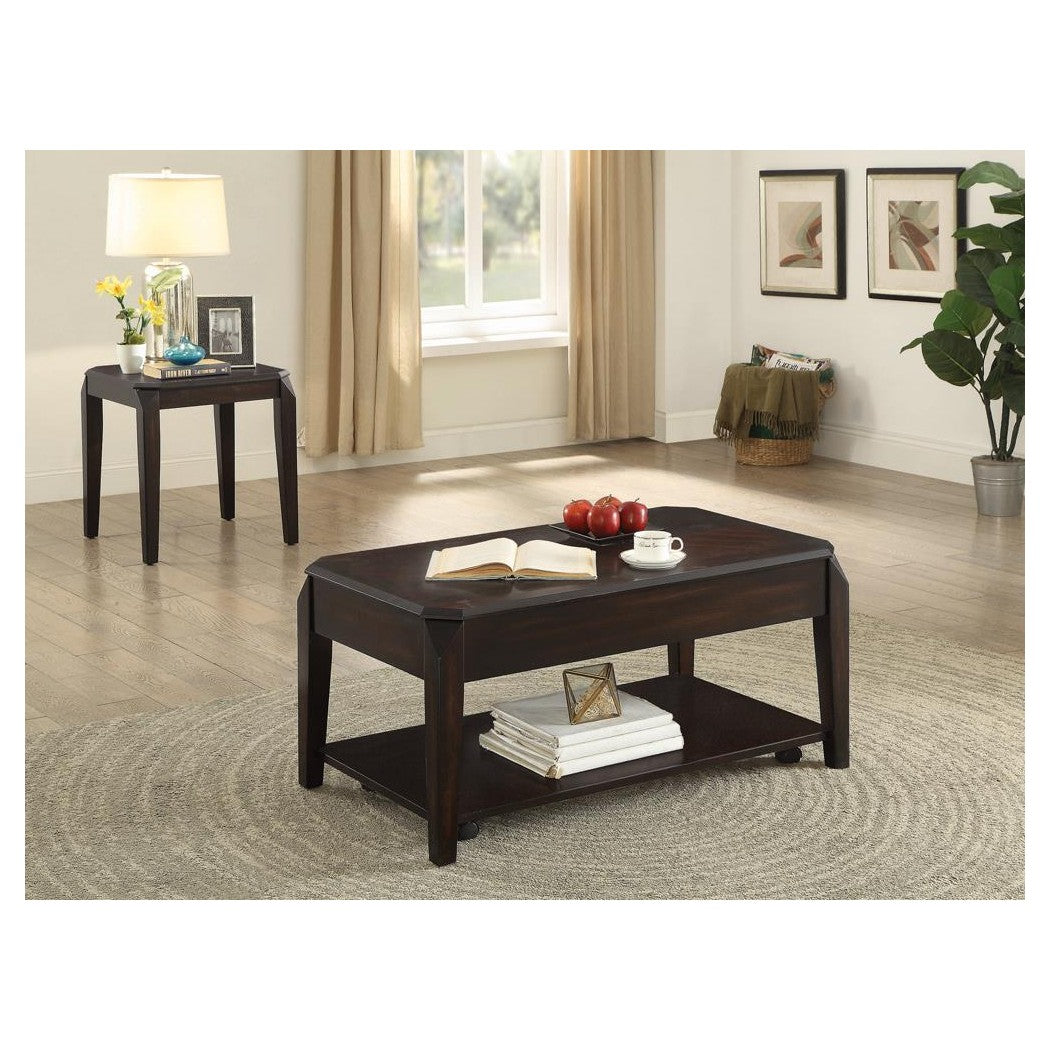 Baylor Square End Table Walnut 721047