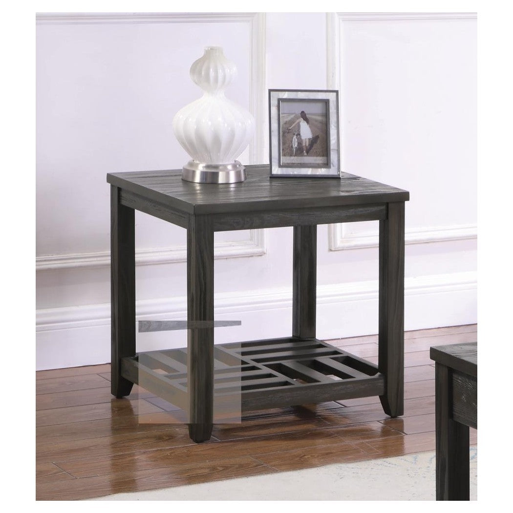 Cliffview 1-shelf Rectangular End Table Grey 722287