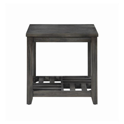 Cliffview 1-shelf Rectangular End Table Grey 722287