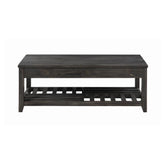 Cliffview Lift Top Coffee Table with Storage Cavities Grey 722288