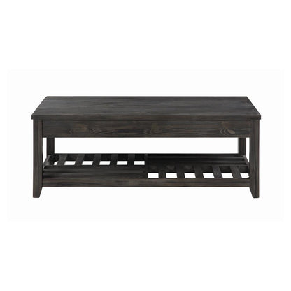 Cliffview Lift Top Coffee Table with Storage Cavities Grey 722288