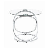 Warren 3-piece Occasional Set Chrome and Clear 722373