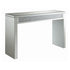 Gillian Rectangular Sofa Table Silver and Clear Mirror 722499