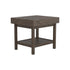 Owen Rectangle End Table with Shelf Wheat Brown 723117