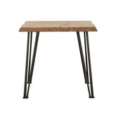 Zander End Table with Hairpin Leg Natural and Matte Black 723497