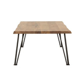 Zander Coffee Table with Hairpin Leg Natural and Matte Black 723498