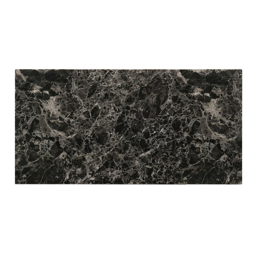 Darius Faux Marble Rectangle 3-piece Occasional Table Set Black 723605