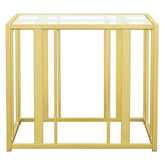 Adri Metal Frame End Table Matte Brass 723607