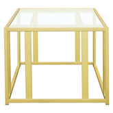 Adri Metal Frame Coffee Table Matte Brass 723608