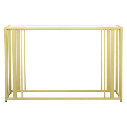 Adri Metal Frame Sofa Table Matte Brass 723609