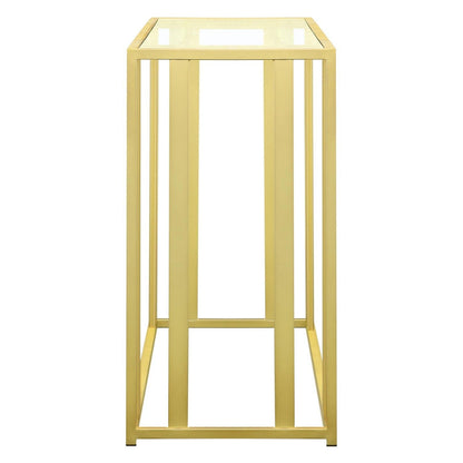 Adri Metal Frame Sofa Table Matte Brass 723609