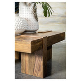 Skeet Wooden Square Coffee Table Natural Sheesham 724138